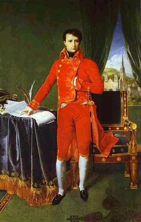 Jean Auguste Dominique Ingres Portrait of Napoleon Bonaparte, The First Council. Norge oil painting art